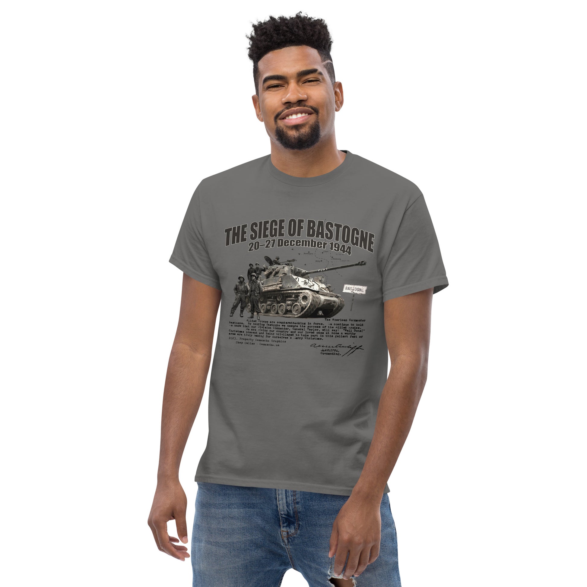 Siege of Bastogne T-shirt, Bastogne 1944 T-shirt, Comancha Graphics Tee,