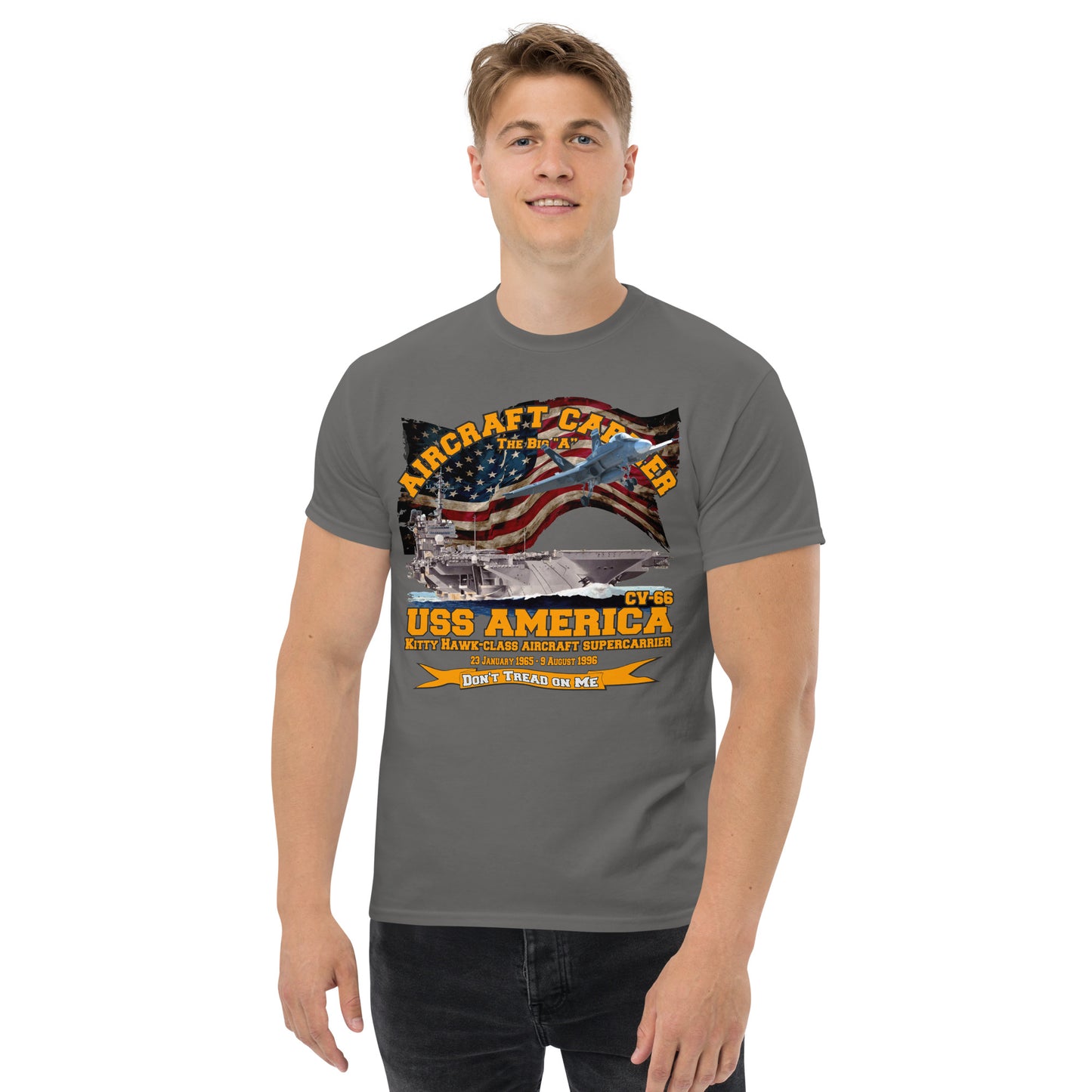 USS America CV-66 Aircraft Carrier t-shirt