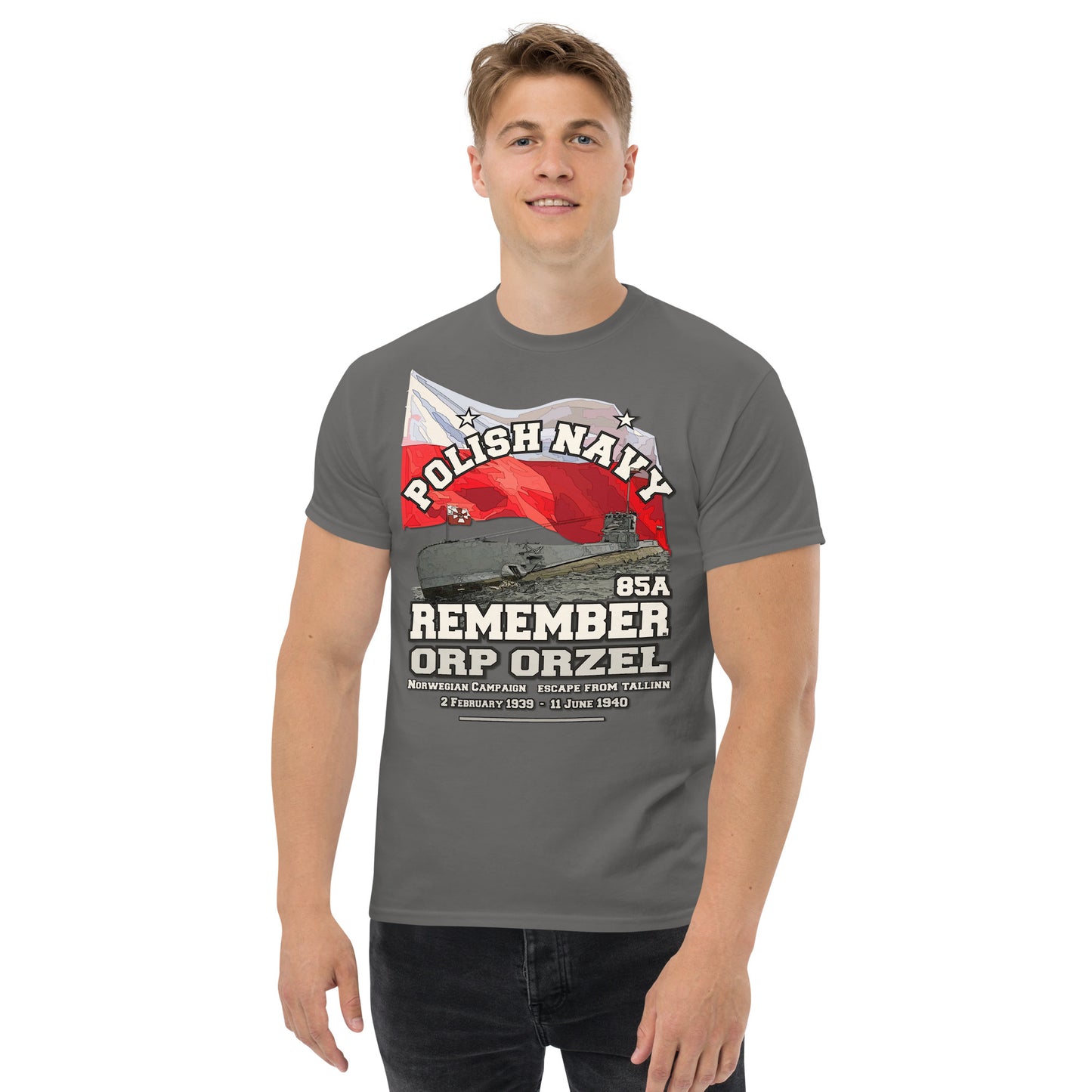 ORP ORZEL 85A t-shirt,ORP ORZEL tee, Polish Navy t-shirt, T-Shirt Comancha.us, Comancha Design,