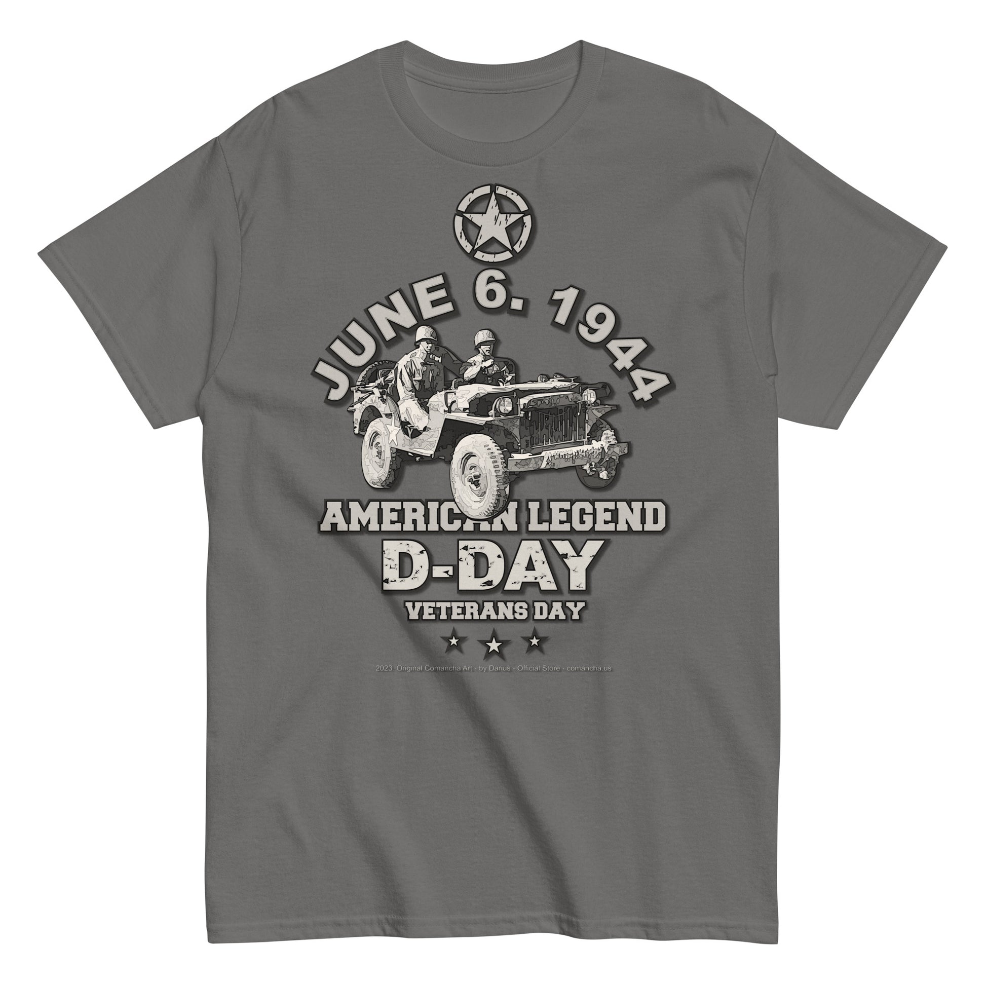 D-DAY American Legend Veterans t-shirt,comancha