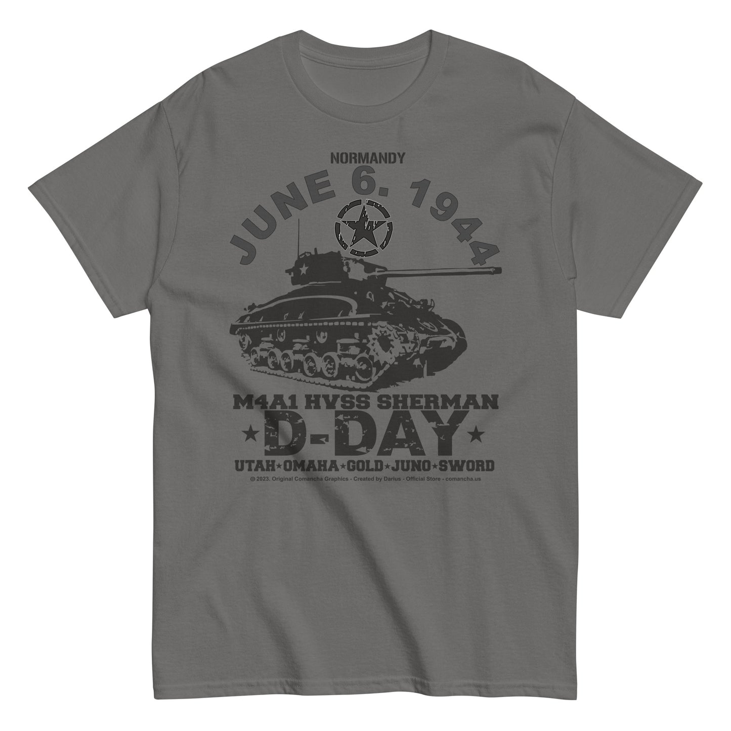 D-Day HVSS Sherman Veterans T-shirt