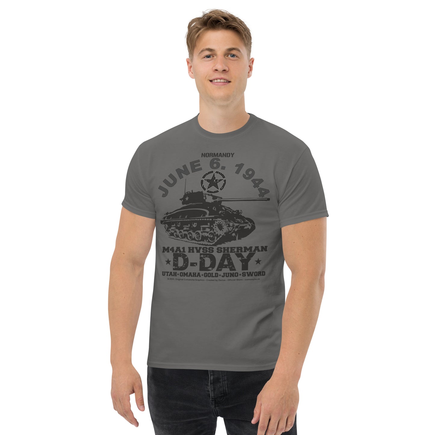 D-Day HVSS Sherman Veterans T-shirt