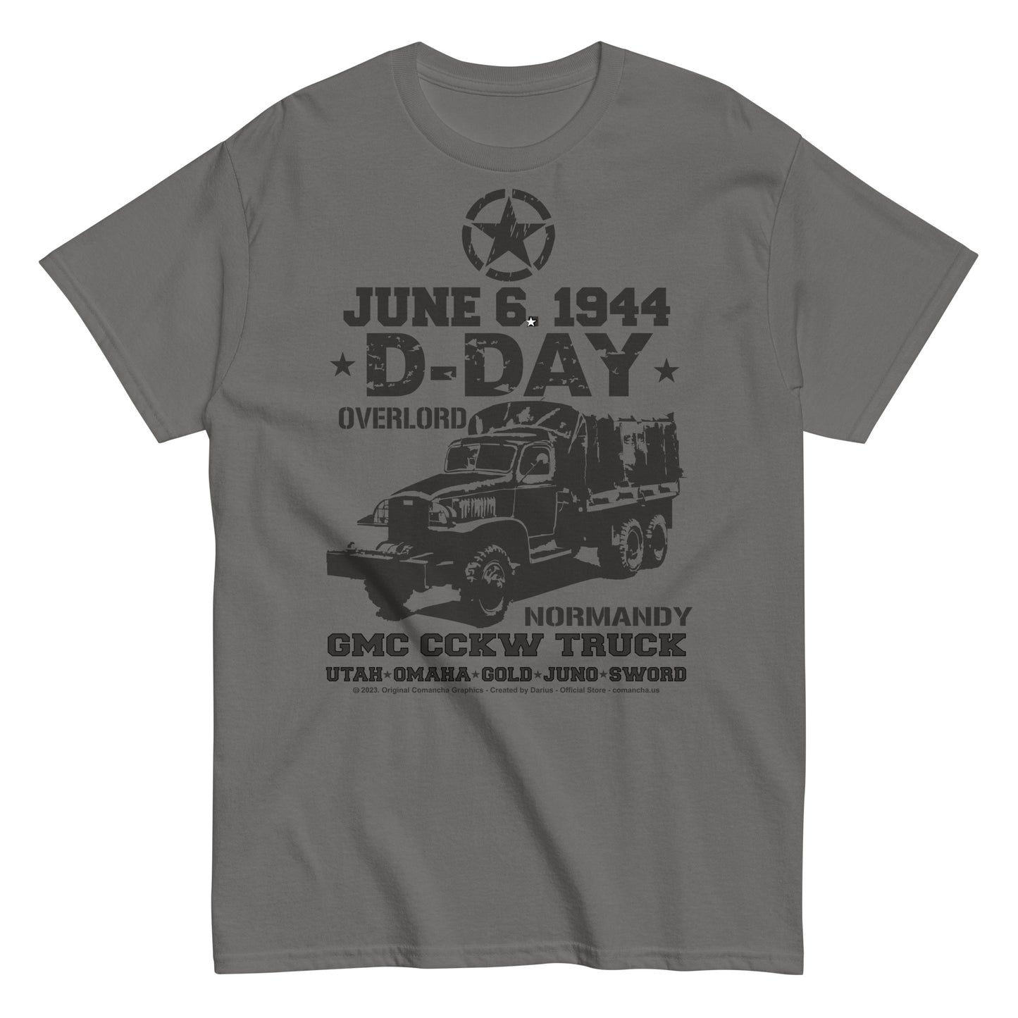 D-Day tee, D-Day veterans tee,D-Day M3 Halftrack tee, Comancha T-shirts,