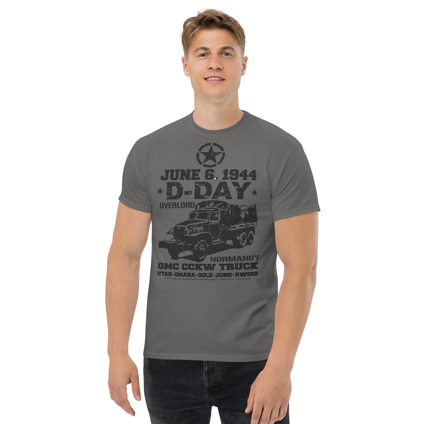 D-Day tee, D-Day veterans tee,D-Day M3 Halftrack tee, Comancha T-shirts,