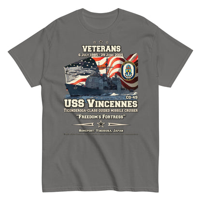 USS VINCENNES CG-49 Missile Cruiser T-shirt