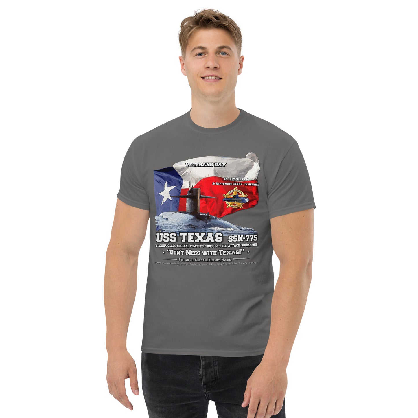 USS TEXAS SSN-775 Submarine t-shirt