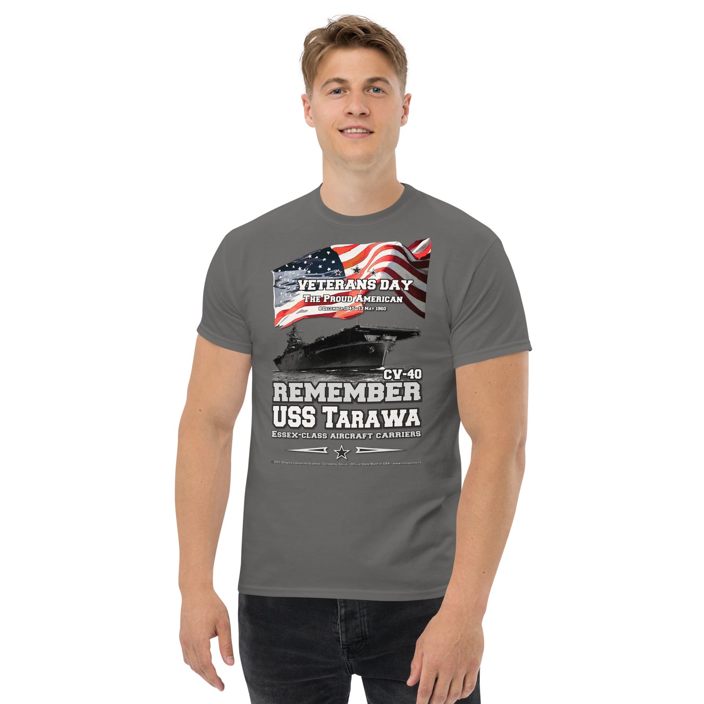 USS TARAWA CV-40 Aircraft Carrier t-shirt