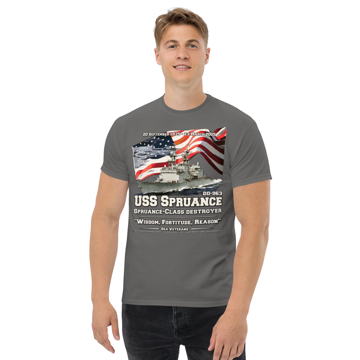 USS SPRUANCE DD-963 Destroyer t-shirt