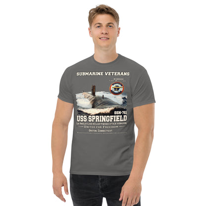 USS SPRINGFIELD SSN-761 Submarine t-shirt