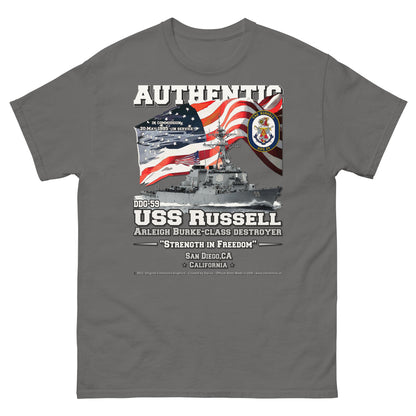 USS RUSSELL DDG-59 Destroyer T-shirt