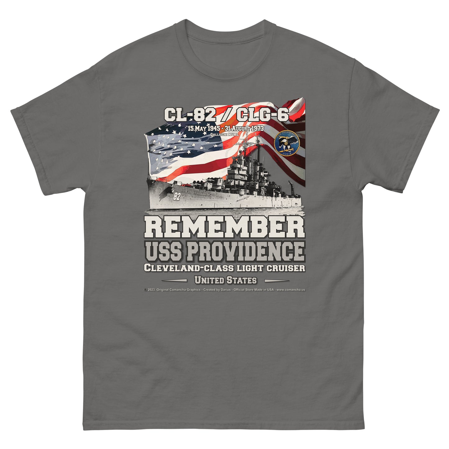 USS PROVIDENCE CL-82 Light Cruiser T-Shirt