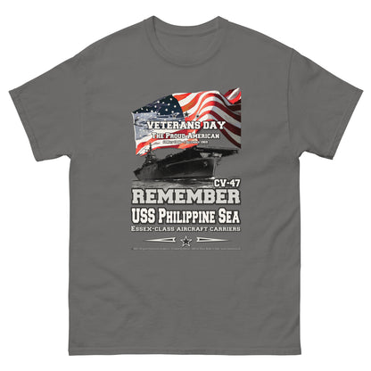 USS PHILIPPINE SEA CV-47 Aircraft Carrier T-Shirt