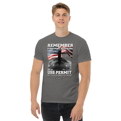 USS PERMIT SSN-594 Submarine Veterans Classic T-Shirt, Comancha T-shirts,