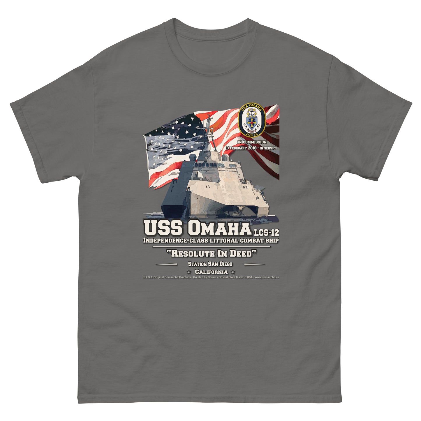 USS OMAHA LCS-12 Littoral Combat Ship T-Shirt