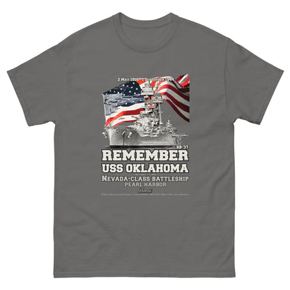 USS OKLAHOMA BB-37 Battleship T-shirt