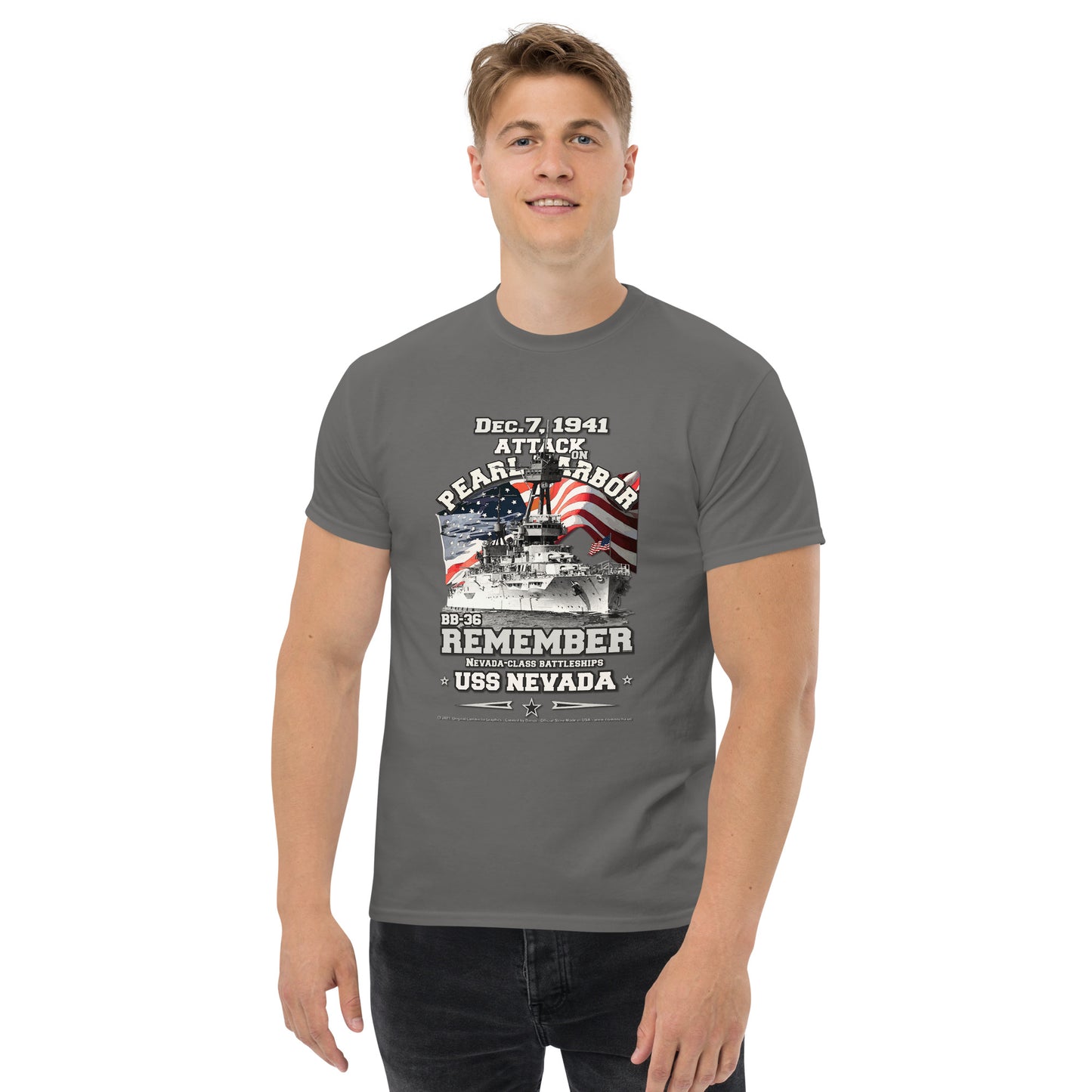 USS NEVADA BB-36 Battleship t-shirt