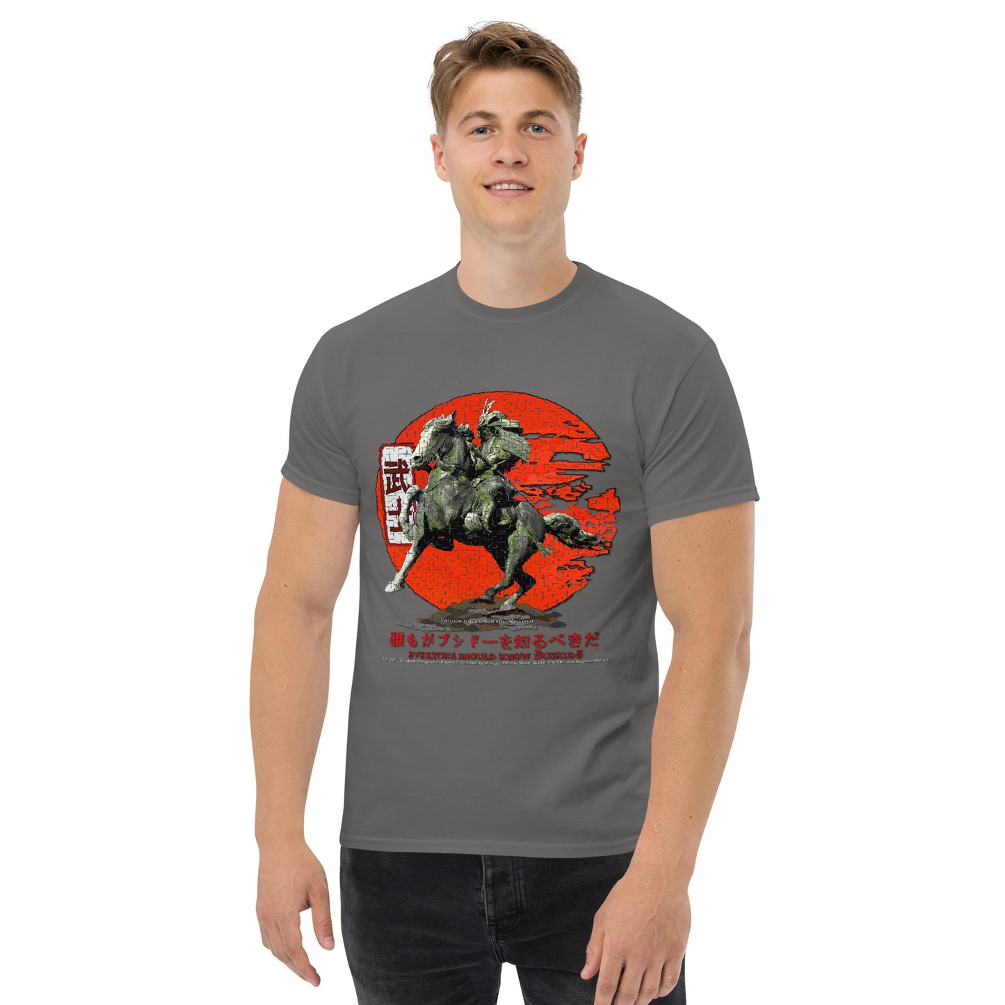 Samurai Kusunoki Masahige T-shirt, Japanese Tradition T-Shirt, Comancha T-shirts,