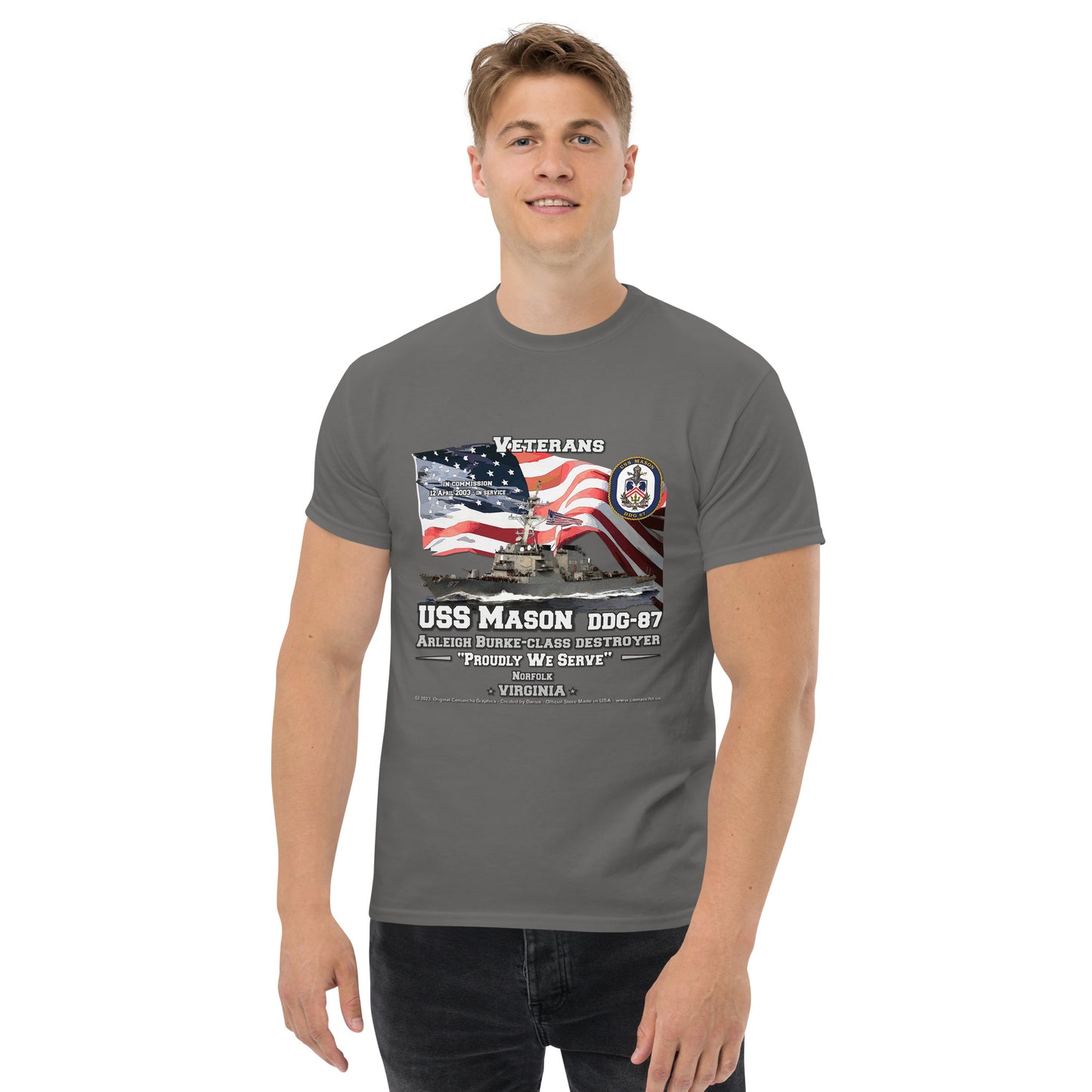 USS MASON DDG-87 Destroyer T-Shirts