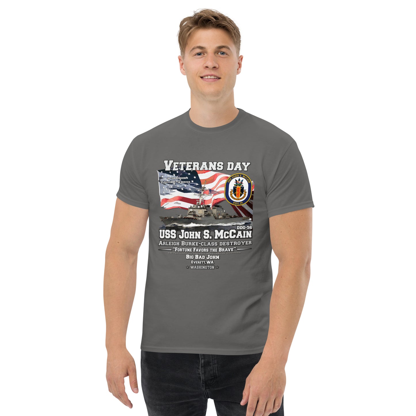 USS JOHN S. McCAIN DDG-56 Destroyer T-Shirt