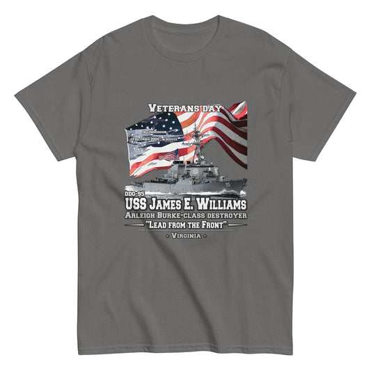 USS JAMES WILLIAMS DDG-95 t-shirt, Destroyer Veterans Classic T-Shirt, Comancha.us Store, USS JAMES WILLIAMS DDG-95 Destroyer Veterans Classic T-Shirt, T-shirts for US Navy fans, T-shirts with American ships, US Navy veterans t-shirt, US NAVY Ships t-shirt, Veterans, Comancha Store,