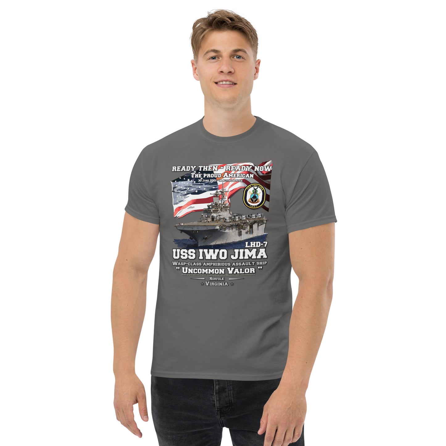 USS IWO JIMA LHD-7 Amphibious Assault Ship t-shirt