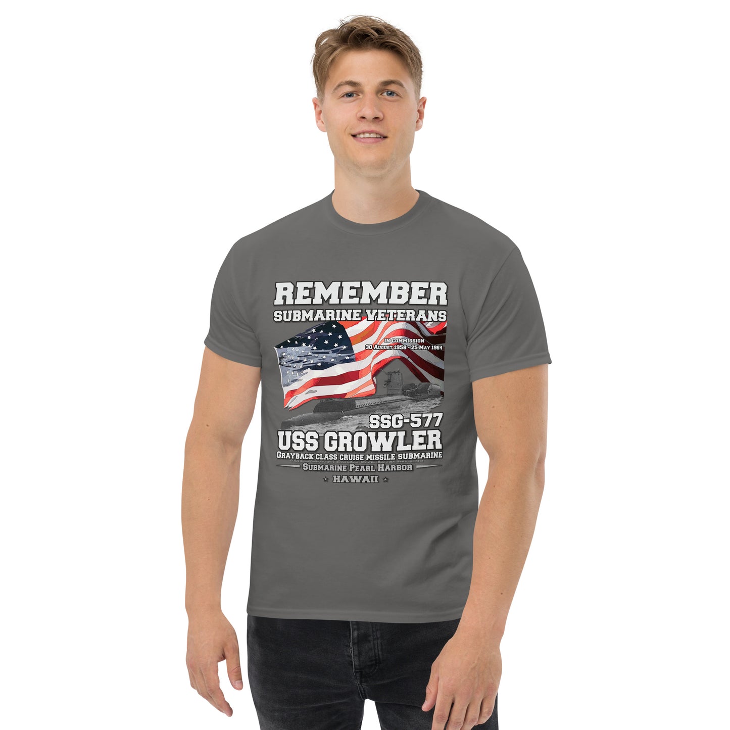 USS GROWLER SSG-577 Submarine t-shirt