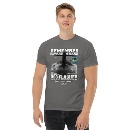 USS FLASHER SSN-613 Submarine t-shirt