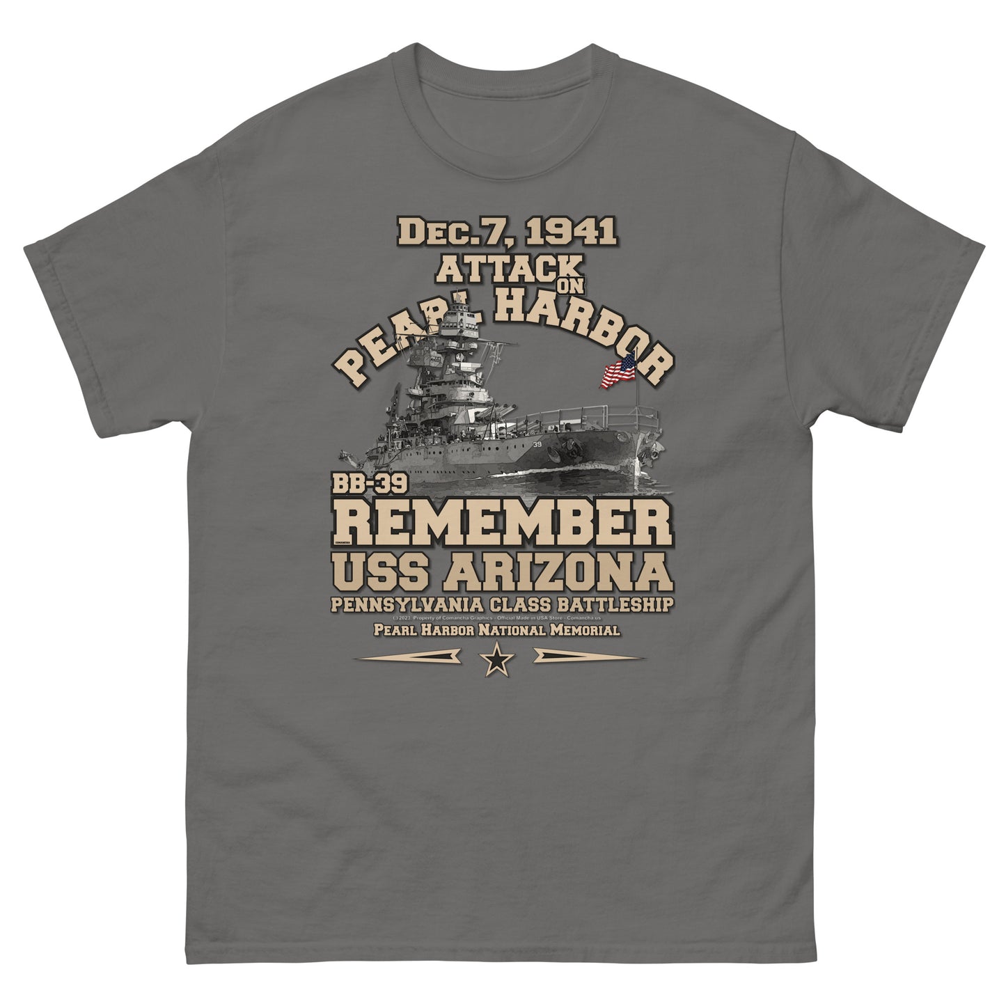 USS ARIZONA BB-39 tee, USS ARIZONA tee,USS ARIZONA BB-39 Pearl Harbor Tee