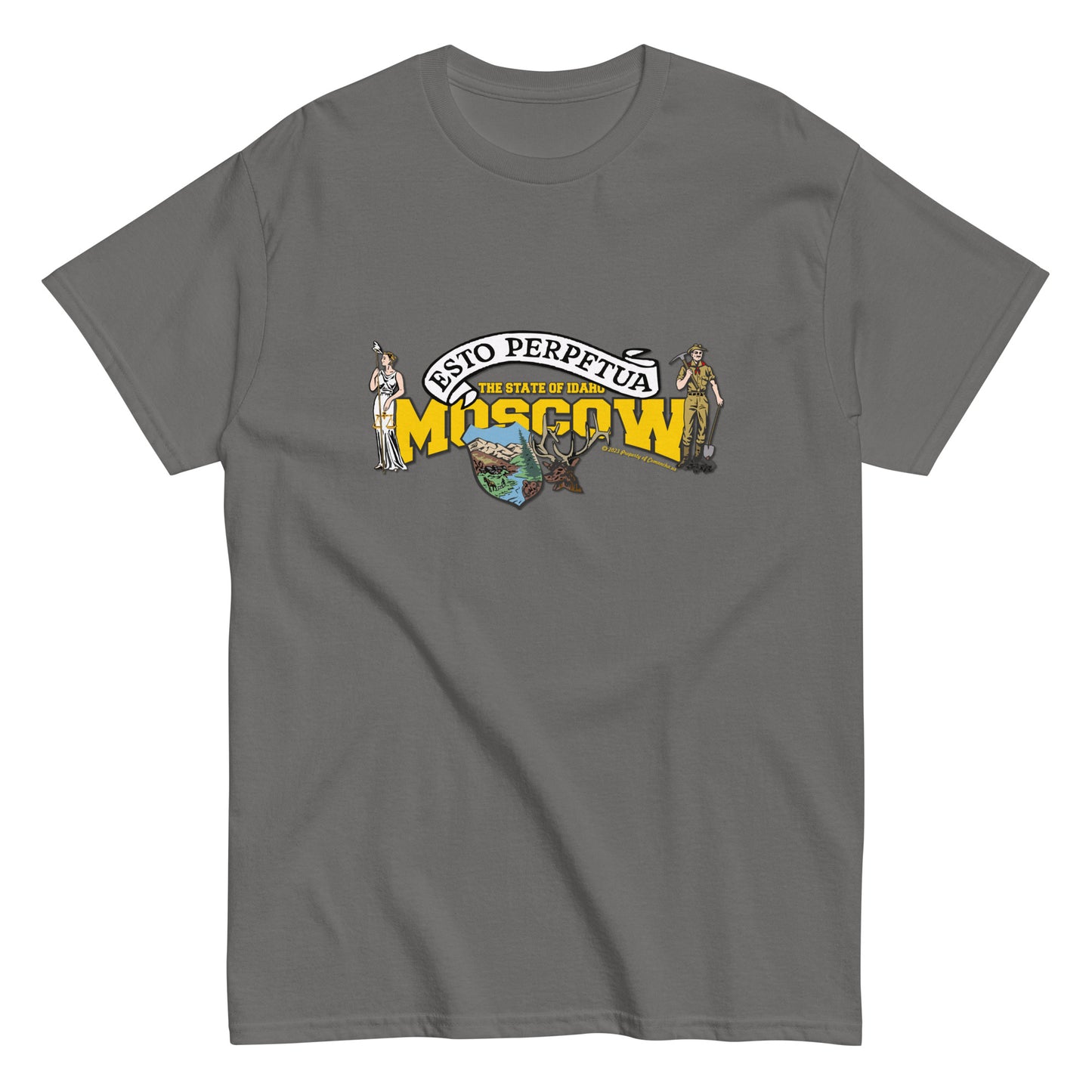 Moscow t-shirt, Idaho State T-shirt, Comancha Graphics,