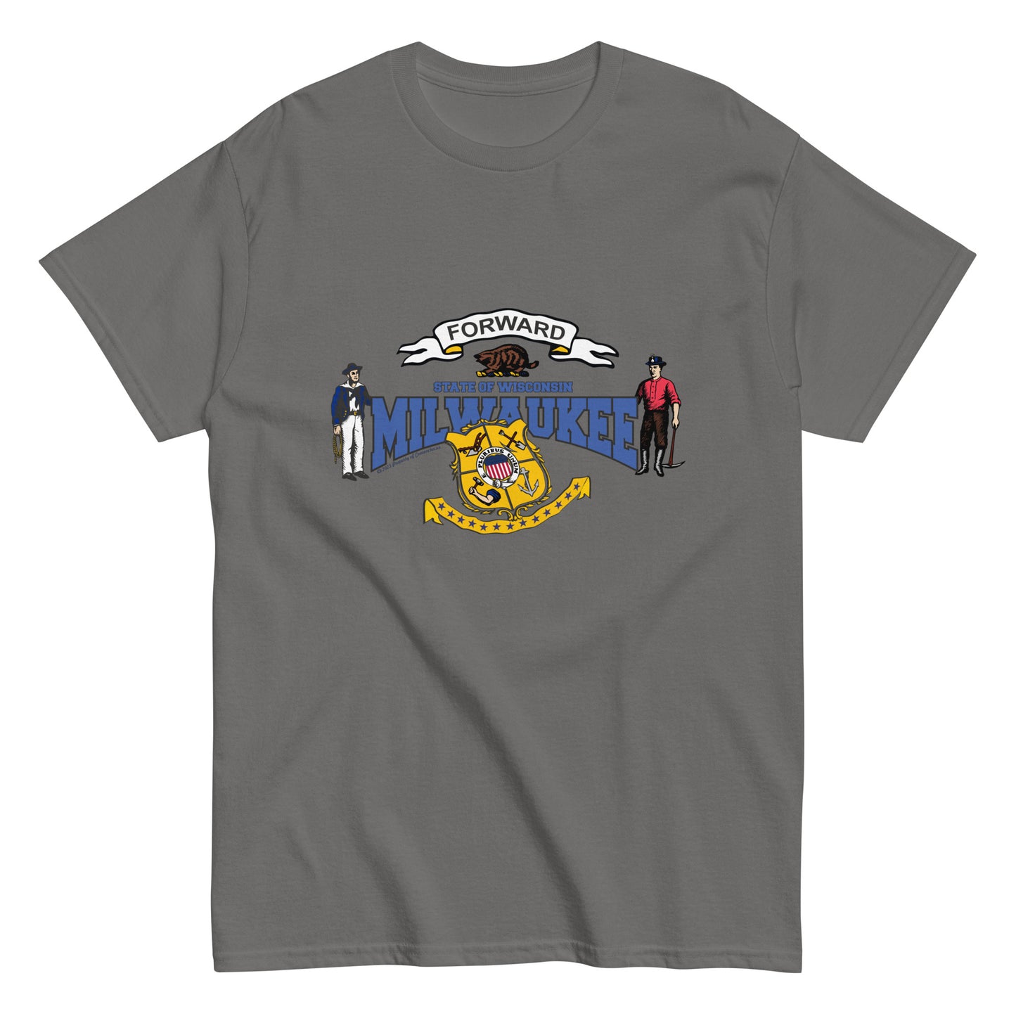 Milwaukee wisconsin t-shirt,Milwaukee tee, Wisconsin State T-Shirt, Comancha Graphics,