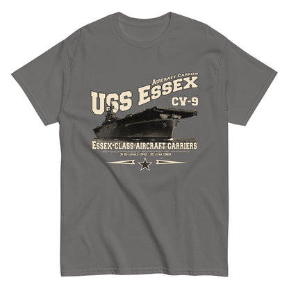 USS ESSEX CV-9 T-Shirt, USS ESSEX CV-9 aircraft carrier T-shirt, US Navy Veterans t-shirt,Comancha Graphics,