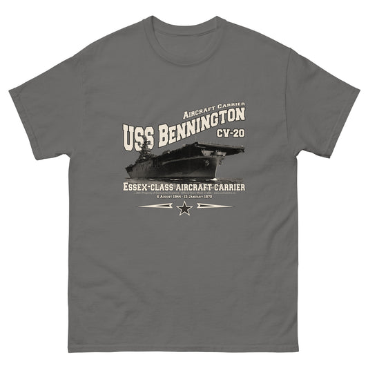 USS BENNINGTON  t-shirt,USS BENNINGTON t-shirt,CV-20 aircraft carrier veterans T-shirt, Property Comancha Graphics,