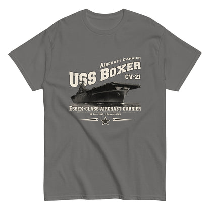 USS BOXER t-shirt, US Navy veterans t-shirt,USS BOXER CV-21 t-shirt, aircraft carrier veterans T-shirt, Property Comancha Graphics,