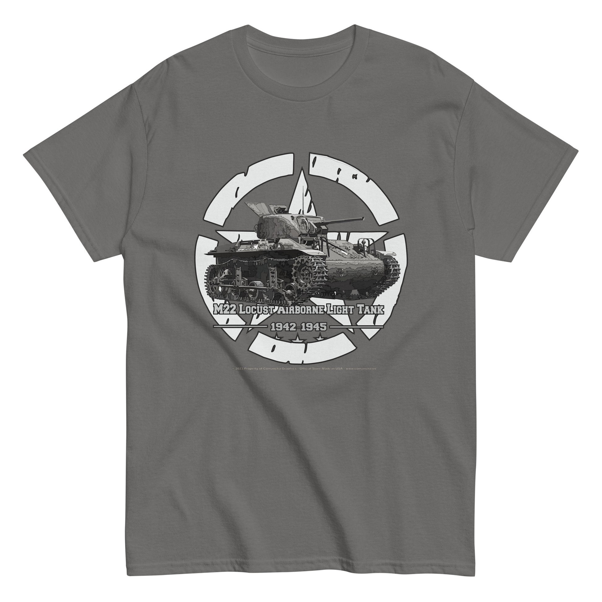 US M22 Locust Airbone Tank tee,M22 Locust Tank t-shirt,us army t-shirt,comancha,