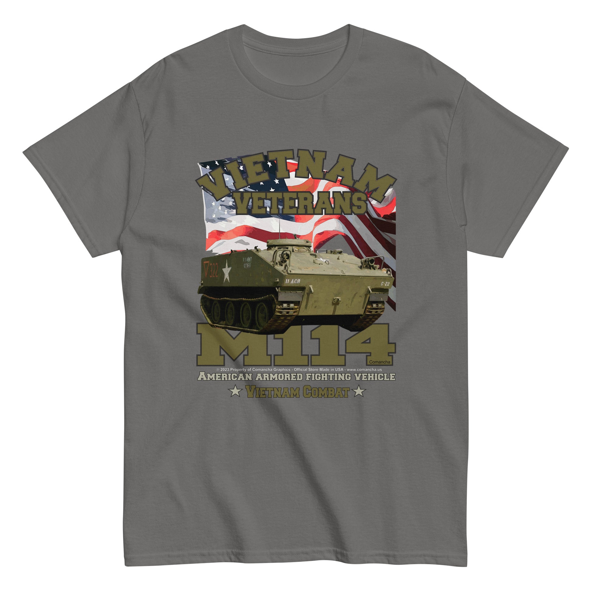 M114 veterans t-shirt,Vietnam veterans tee,comancha,M114 Armored Fighting Vehicle Veterans t-shirt,