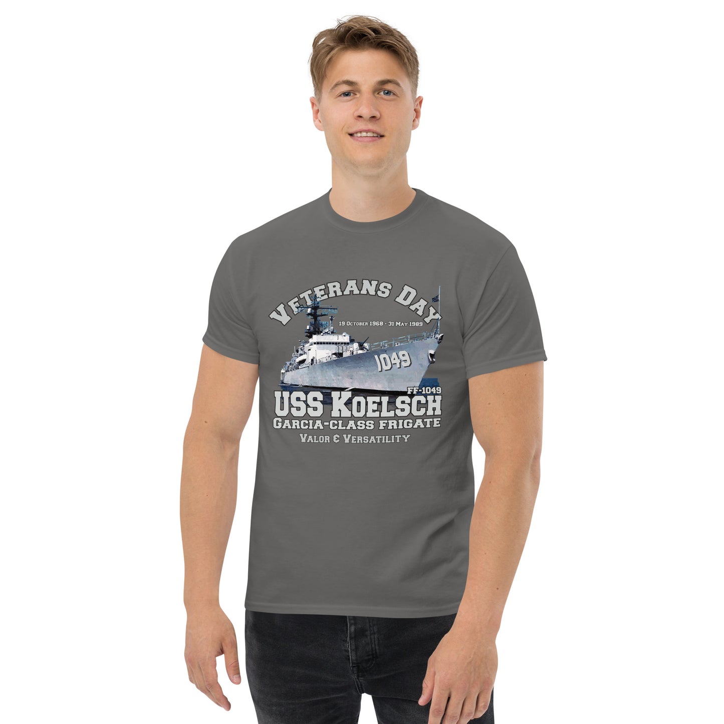 USS KOELACH tee,FF-1049 tee, uss Frigate Veterans T-shirt,USS KOELACH t-shirt, FF-1049 Frigate Veterans T-shirt,