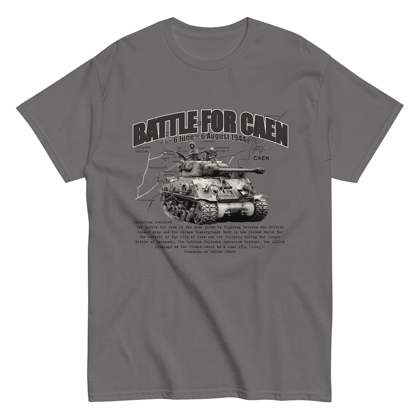 Battle For Caen T-shirt, D-Day T-shirt, Comancha Graphics,