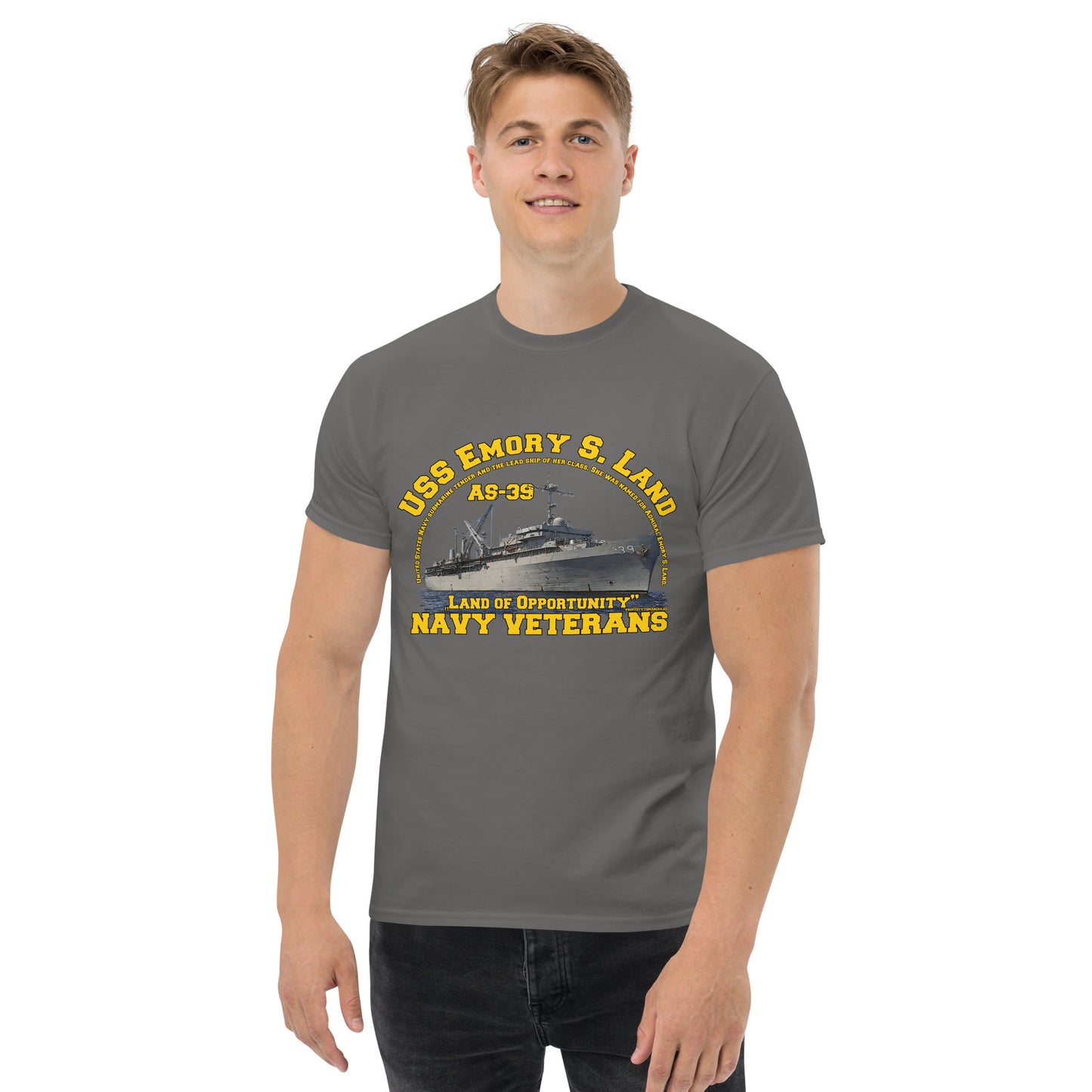 USS EMORY S LAND AS-39 classic tee