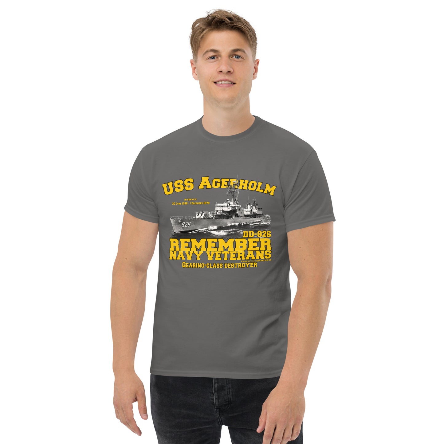 USS Agerholm DD-826 Destroyer T-shirt