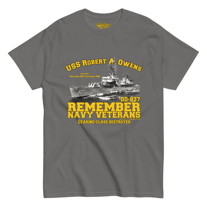 USS Robert A. Owens DD-827 Destroyer T-shirt,