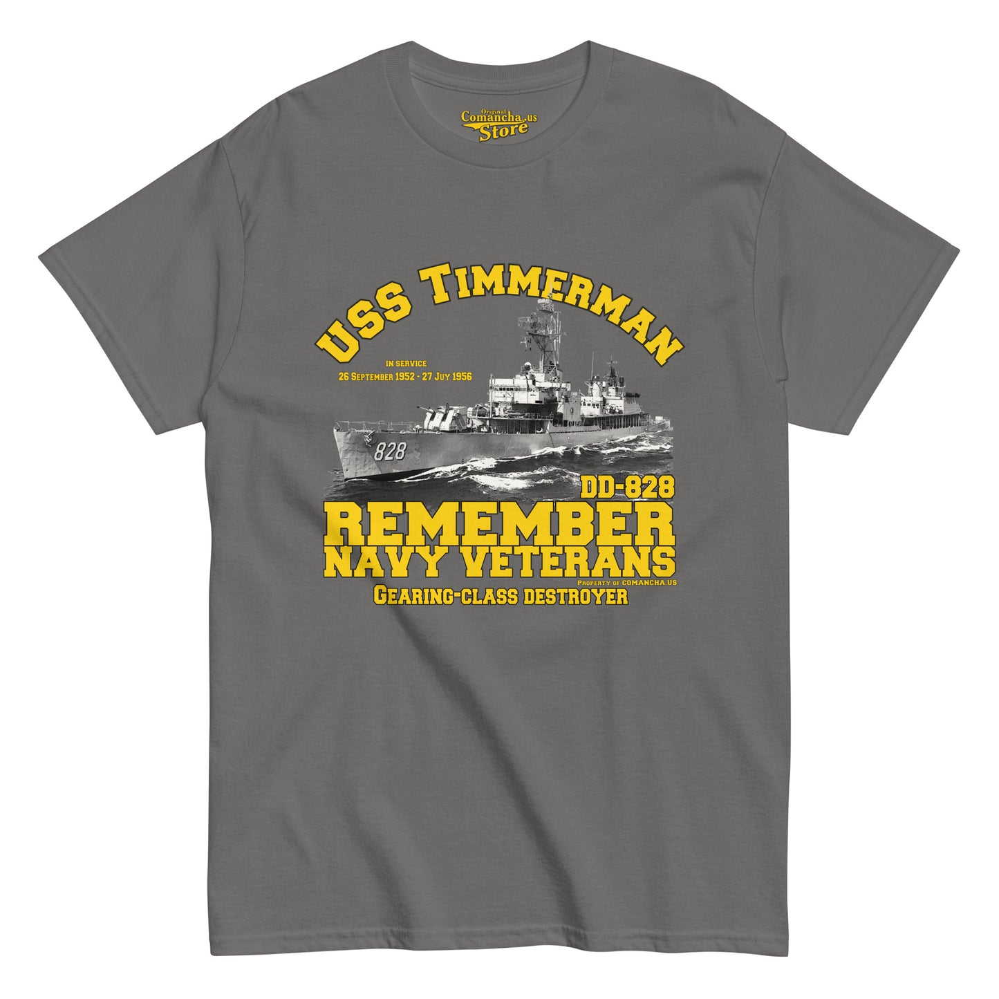 USS Timmerman DD-828 Destroyer tee