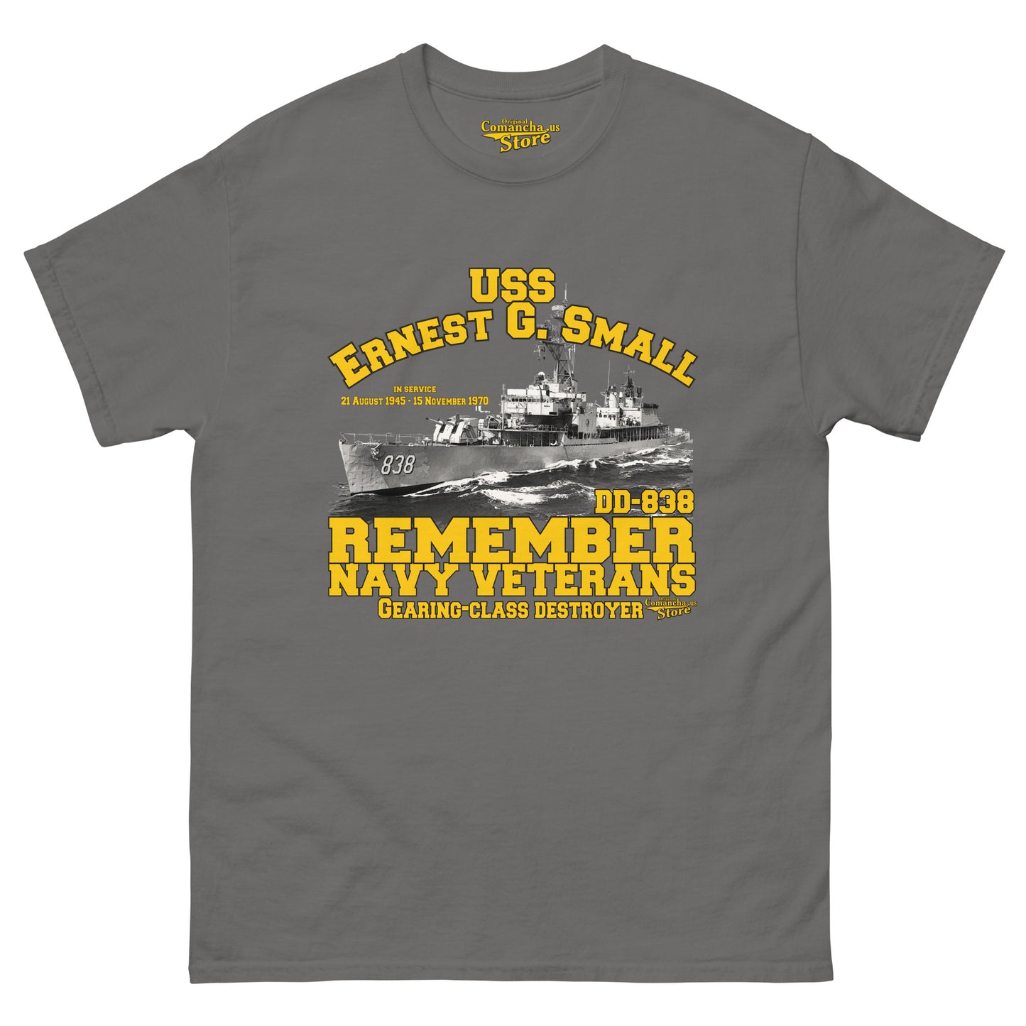 USS Ernest G. Small DD-838 Destroyer t-shirt