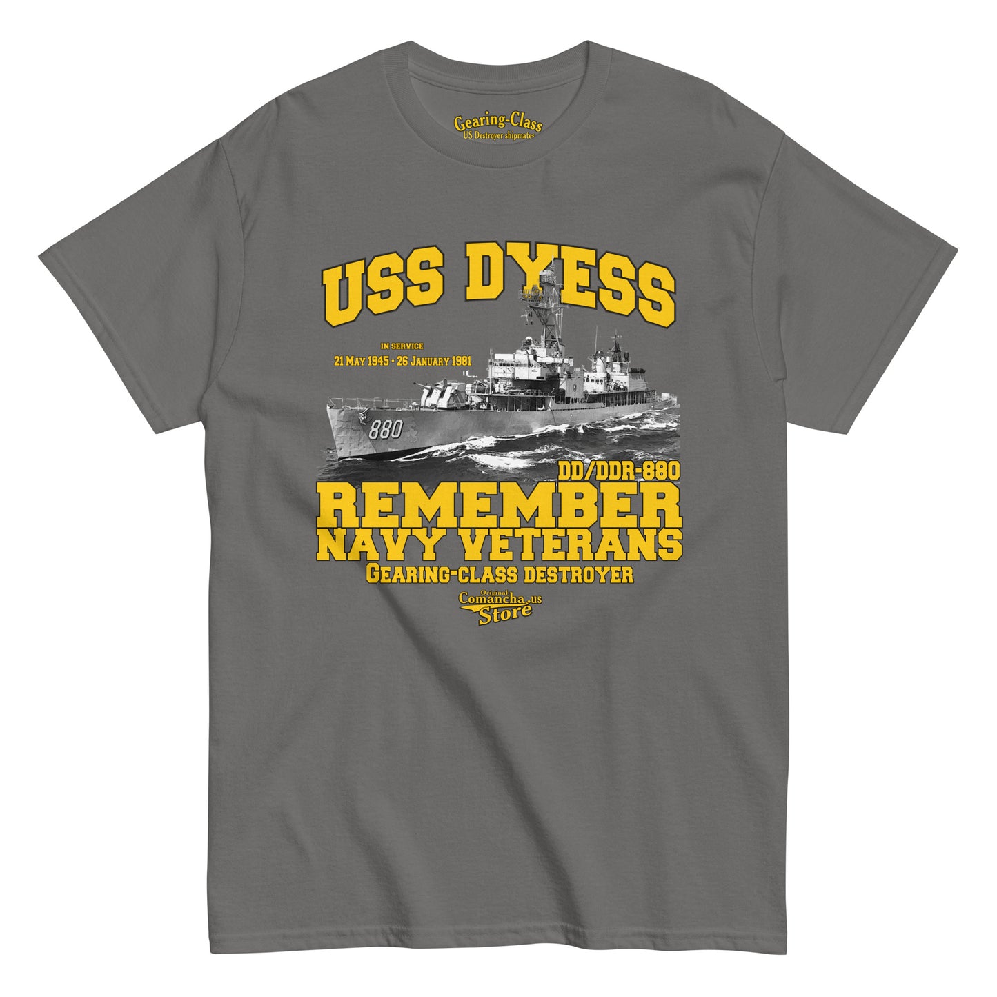 USS Dyess DD-880 Shipmates T-shirt