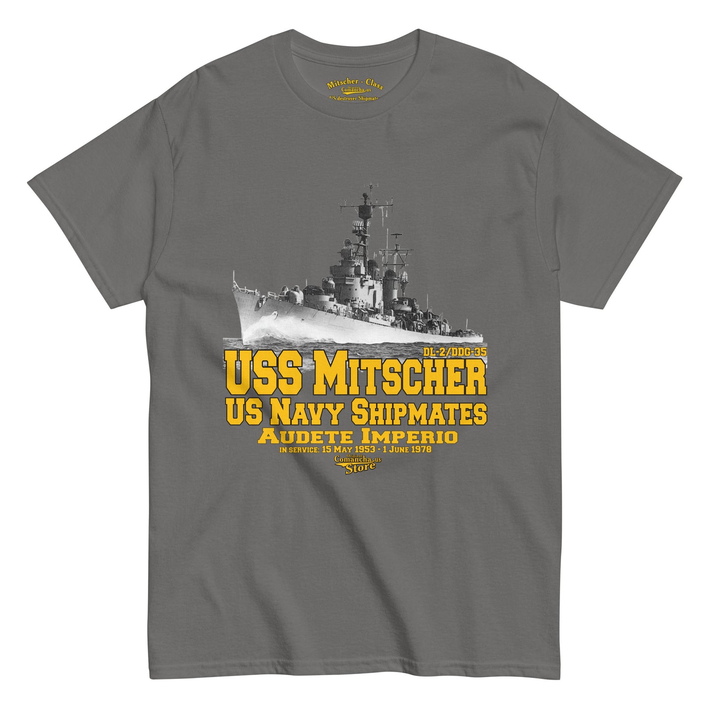 USS Mitscher DL-2 Destroyer t-shirt