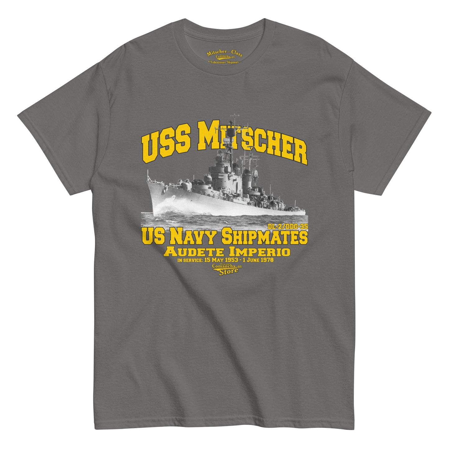 USS Mitscher DL-2 Destroyer t-shirt