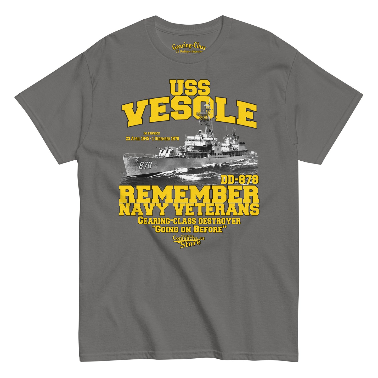 USS Vesole DD-878 Destroyer T-shirt,