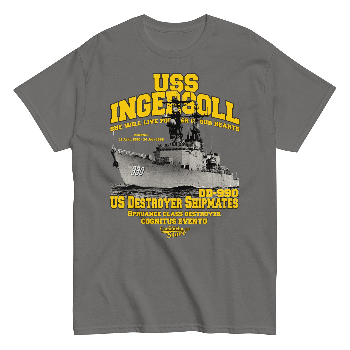 USS Ingersoll DD-990 t-shirt