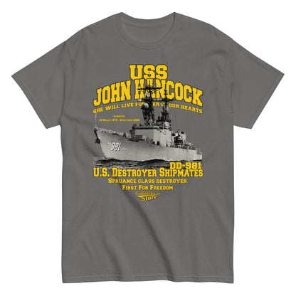 USS John Hancock DD-981 Shipmates t-shirt