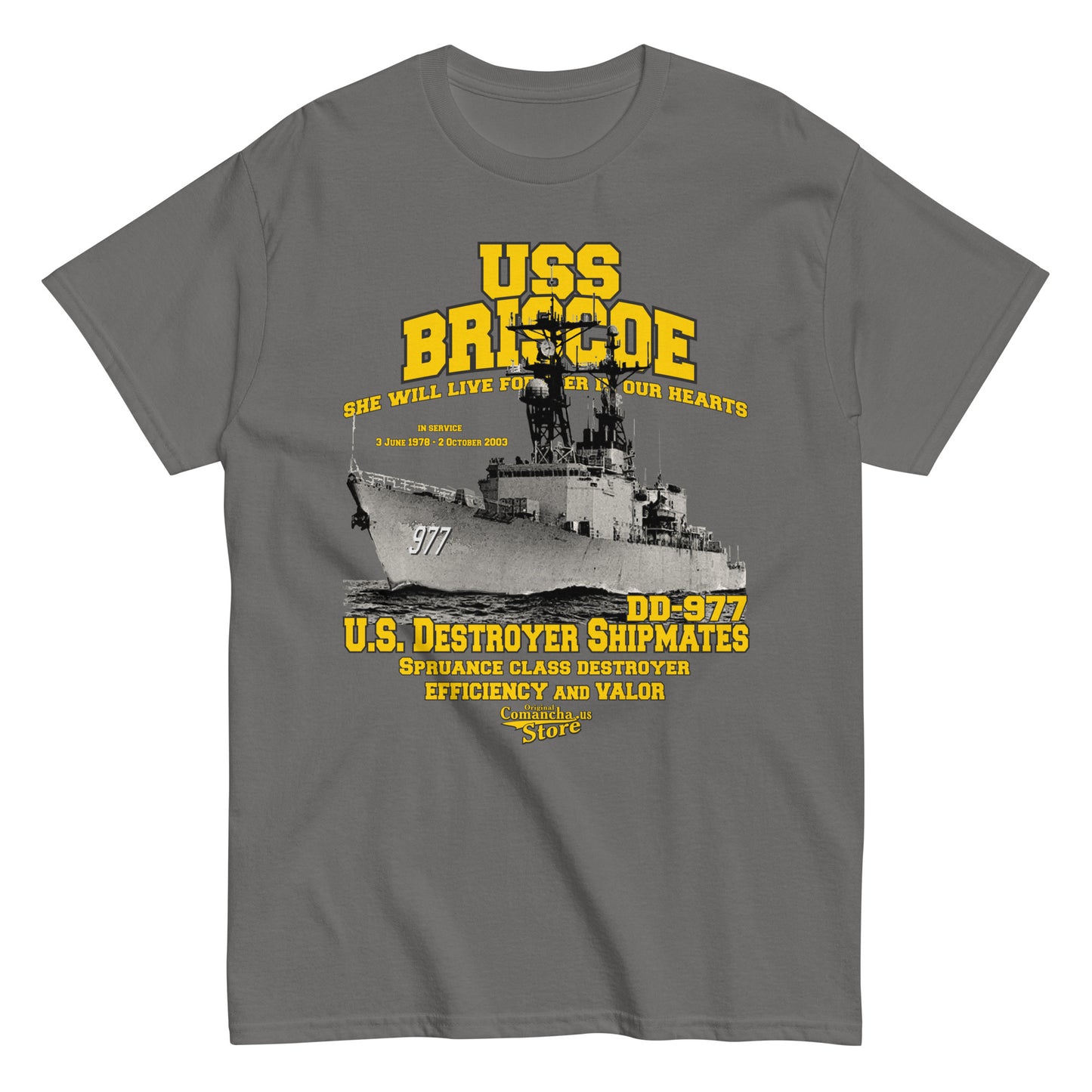 USS Briscoe DD-977 t-shirt