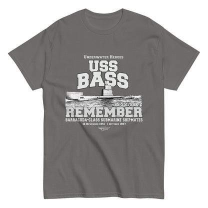 USS Bass K-2 submarine shipmates t-shirt